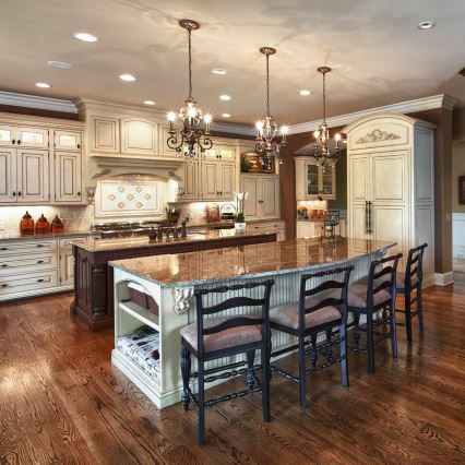 Quoizel - Sietynas ant grandinės MARQUETTE 3xE14/60W/230V bronzos spalvos