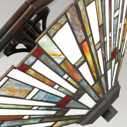 Quoizel - lubinis Tiffany šviestuvas MAYBECK 2xE27/60W/230V