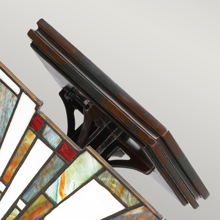 Quoizel - lubinis Tiffany stiliaus šviestuvas MAYBECK 2xE27/60W/230V