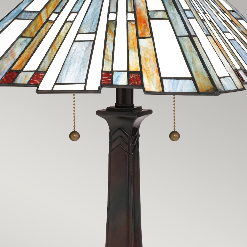 Quoizel - Tiffany stalinis šviestuvas MAYBECK 2xE27/60W/230V