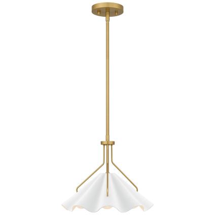 Quoizel - Sietynas ant stulpo MEJIA 1xE27/60W/230V diametras 35,6 cm žalvaris