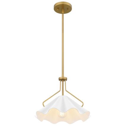 Quoizel - Sietynas ant stulpo MEJIA 1xE27/60W/230V diametras 35,6 cm žalvaris