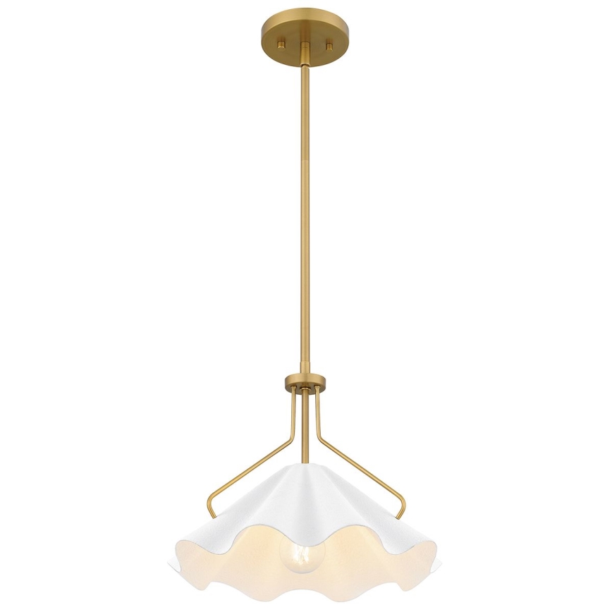 Quoizel - Sietynas ant stulpo MEJIA 1xE27/60W/230V diametras 35,6 cm žalvaris