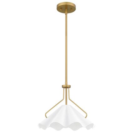 Quoizel - Sietynas ant stulpo MEJIA 1xE27/60W/230V diametras 35,6 cm žalvaris