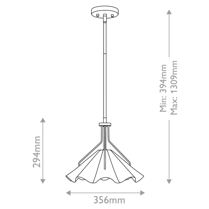 Quoizel - Sietynas ant stulpo MEJIA 1xE27/60W/230V diametras 35,6 cm žalvaris