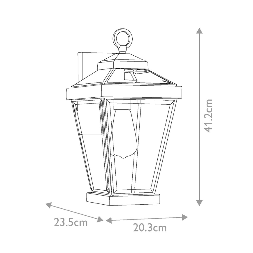 Quoizel - Lauko sieninis šviestuvas RAVINE 1xE27/60W/230V IP44 ruda