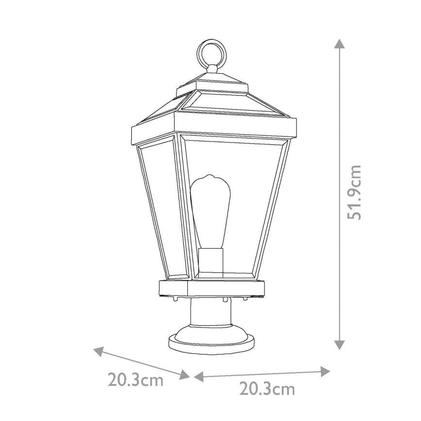 Quoizel - Lauko šviestuvas RAVINE 1xE27/60W/230V IP44 ruda