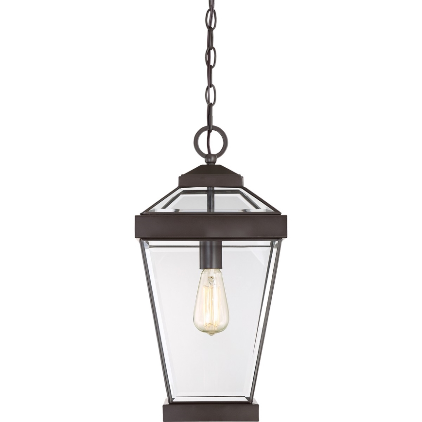 Quoizel - Lauko sietynas, kabinamas ant grandinės RAVINE 1xE27/60W/230V IP23 ruda