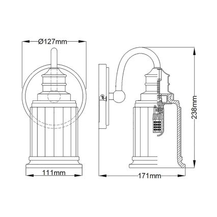 Quoizel - LED Sieninis vonios šviestuvas SWELL 1xG9/3W/230V IP44