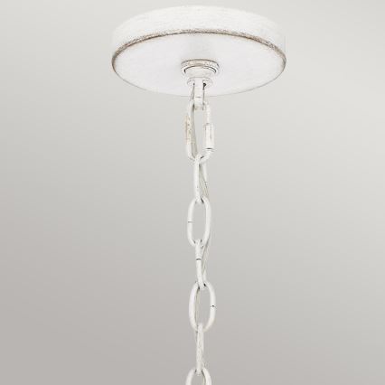 Quoizel - Pakabinama liustra su grandine WAYLON 4xE27/60W/230V skersmuo 50,4 cm ruda/balta