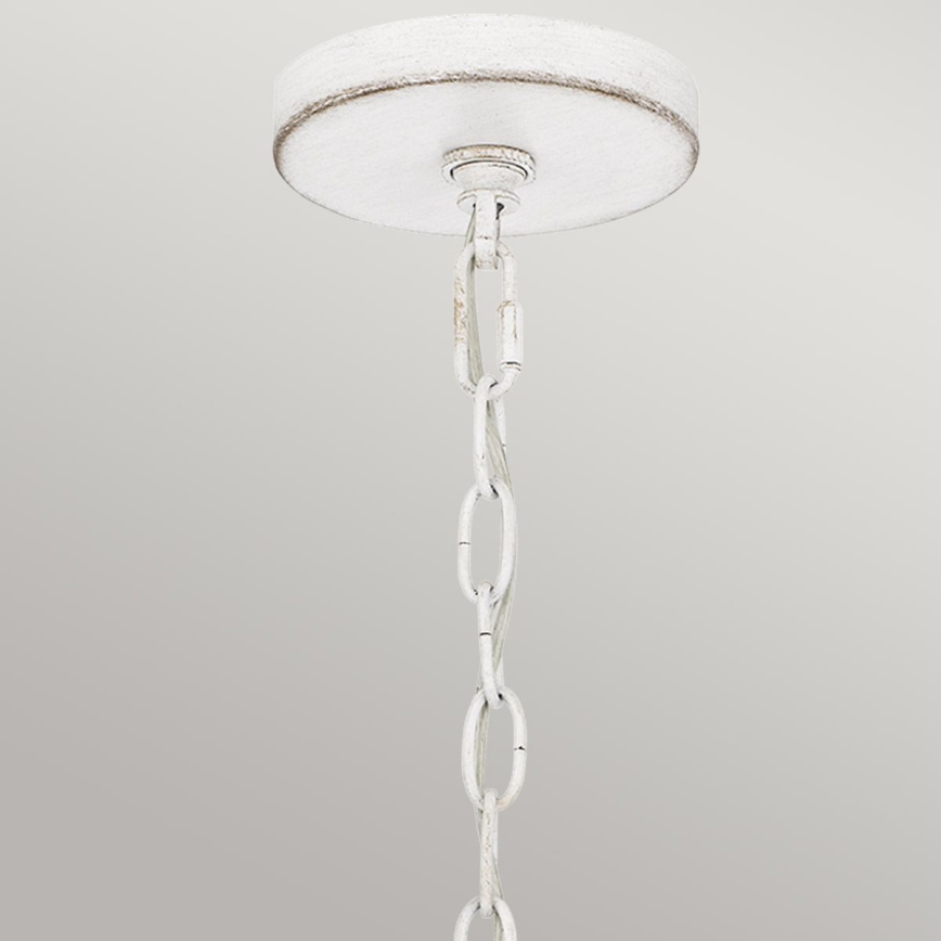 Quoizel - Pakabinama liustra su grandine WAYLON 4xE27/60W/230V skersmuo 50,4 cm ruda/balta