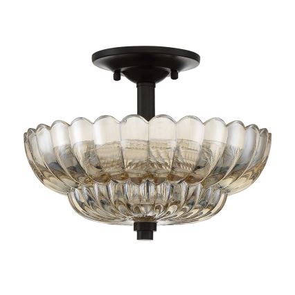 Quoizel - Lubinis šviestuvas WHITECAP 3xE14/40W/230V diametras 29,7 cm