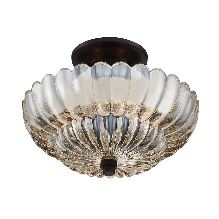 Quoizel - Lubinis šviestuvas WHITECAP 3xE14/40W/230V diametras 29,7 cm