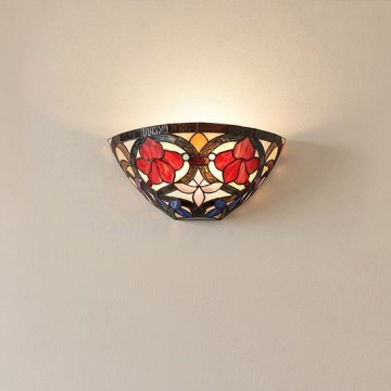 Quoizel - Sieninis šviestuvas Tiffany LARISSA 2xE14/40W/230V