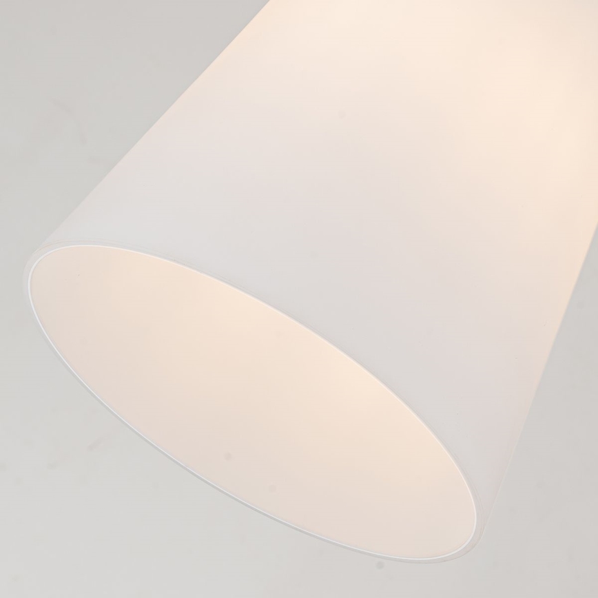 Quoizel - Sietynas ant stulpo STARING 1xE27/40W/230V diametras 18,4 cm auksas/patina/balta
