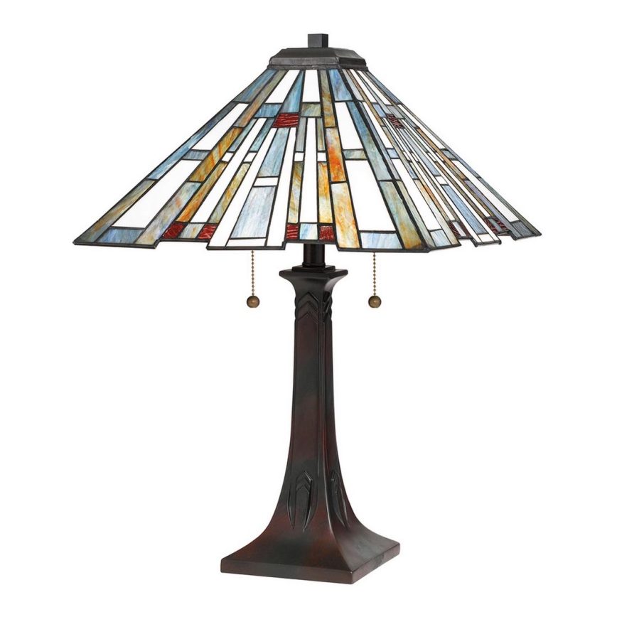 Quoizel - Tiffany stalinis šviestuvas MAYBECK 2xE27/60W/230V