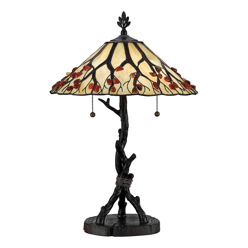 Quoizel - Tiffany stalinis šviestuvas WHISPERING 2xE27/60W/230V