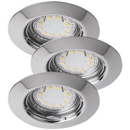 Rabalux - Komplektas 3x LED potinkinis vonios kambario šviestuvas 1xGU10/3W/230V IP44