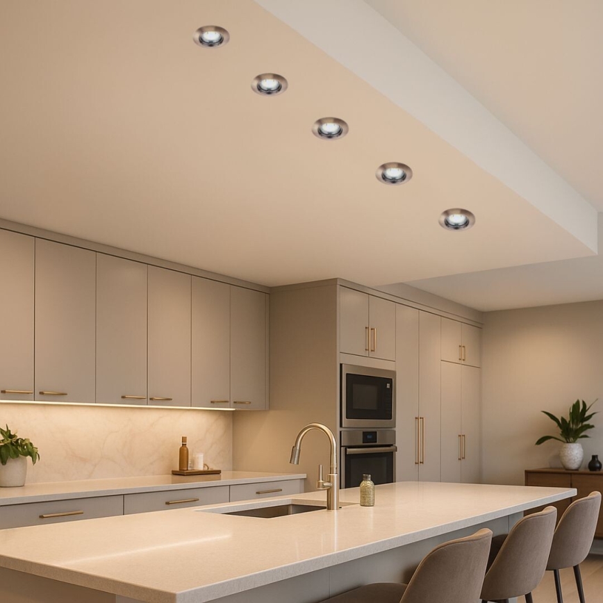 Rabalux - KOMPLEKTAS 3xLED Įleidžiamas šviestuvas 3xGU10/3W/230V IP40