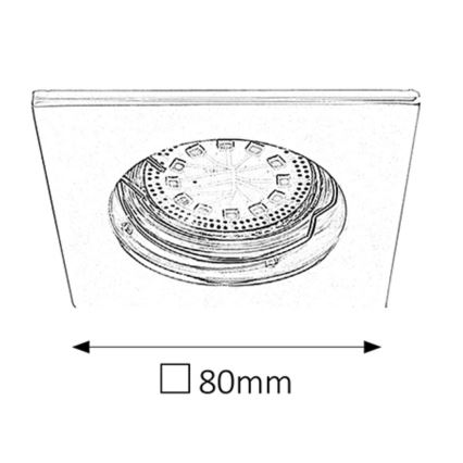 Rabalux - 3 vnt. LED įleidžiamų vonios šviestuvų rinkinys 1xGU10/3W/230V IP44