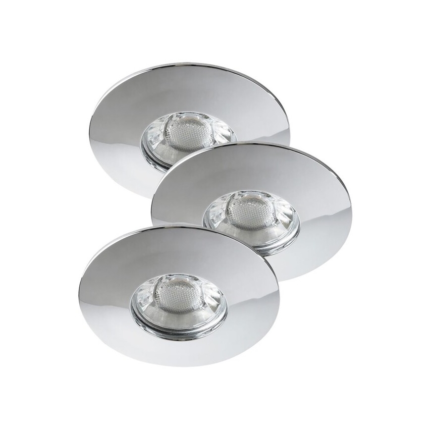 Rabalux - KOMPLEKTAS 3x LED įleidžiamas lubinis vonios šviestuvas 3xLED/4W/230V