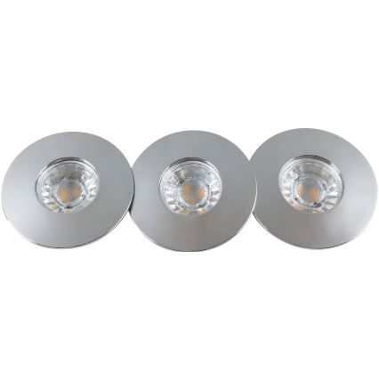 Rabalux - KOMPLEKTAS 3x LED įleidžiamas lubinis vonios šviestuvas 3xLED/4W/230V