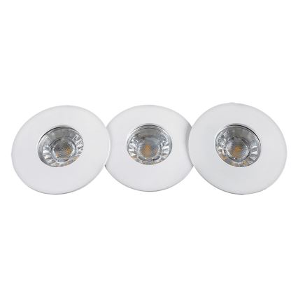 Rabalux - Rinkinys 3x LED vonios kambario įleidžiamųjų šviestuvų LED/4W/230V IP44