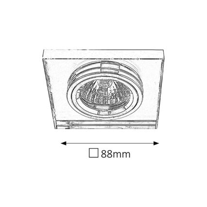 Rabalux 1147 - įleidžiamas šviestuvas 1xGU5,3/50W/12V