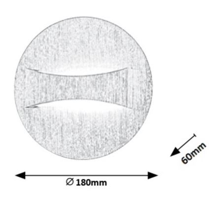 Rabalux - LED sieninis šviestuvas LED/6W/230V