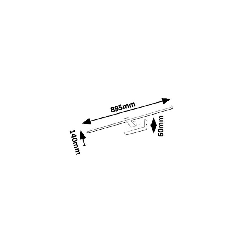 Rabalux 1464 - LED vonios veidrodžio šviestuvas ALBINA LED/18W/230V IP23