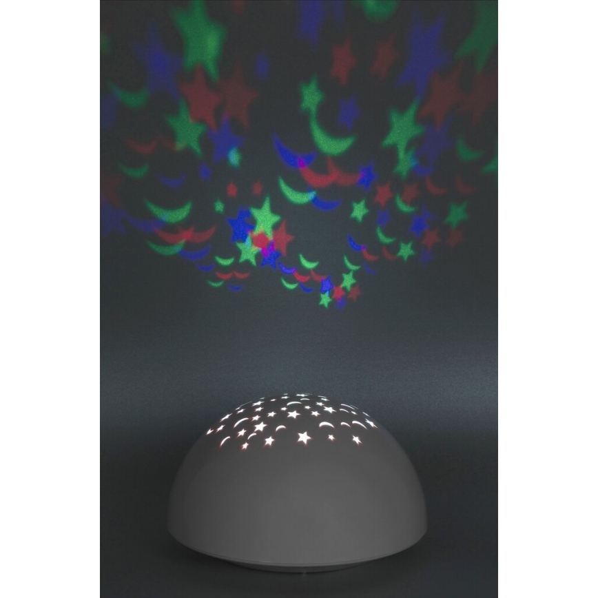 Rabalux - LED Naktinis šviestuvas RGB LED/0,5W/3xAA