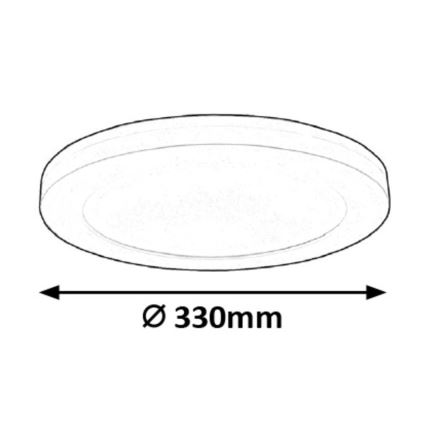Rabalux - LED lubinis šviestuvas su jutikliu LED/30W/230V 33 cm