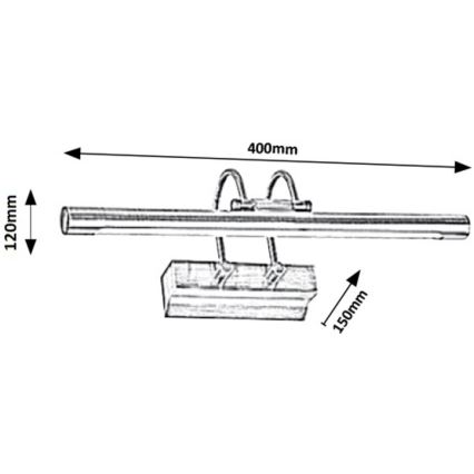 Rabalux - LED paveiklo šviestuvas LED/9W/230V