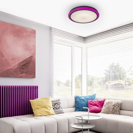 Rabalux - reguliuojamas LED lubų šviestuvas su nuotoliniu valdymu, RGB LED, 32 W/230 V, skersmuo 40 cm