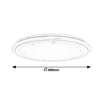 Rabalux - reguliuojamas LED lubų šviestuvas su nuotoliniu valdymu, RGB LED, 32 W/230 V, skersmuo 40 cm