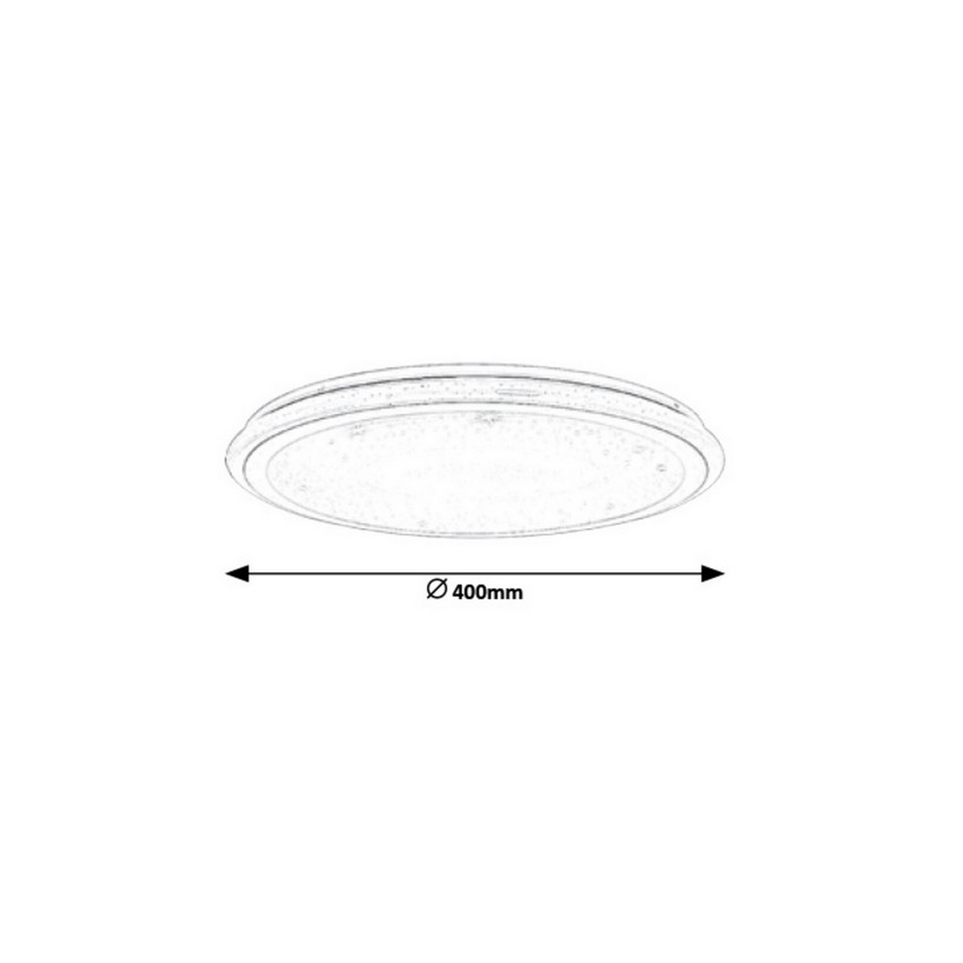 Rabalux - reguliuojamas LED lubų šviestuvas su nuotoliniu valdymu, RGB LED, 32 W/230 V, skersmuo 40 cm