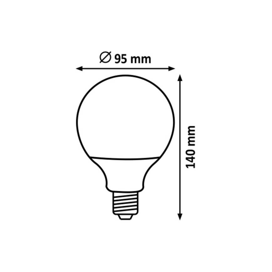 Rabalux  - LED elektros lemputė G95 E27/15W/230V 4000K