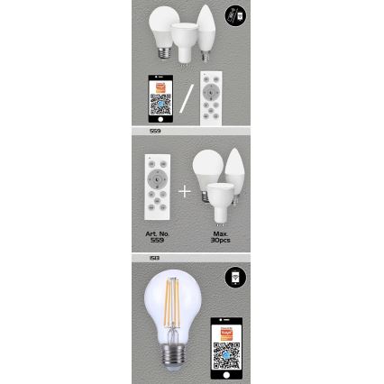 Rabalux - LED RGB Reguliuojama lemputė GU10/5W/230V Wi-Fi 3000-6500K