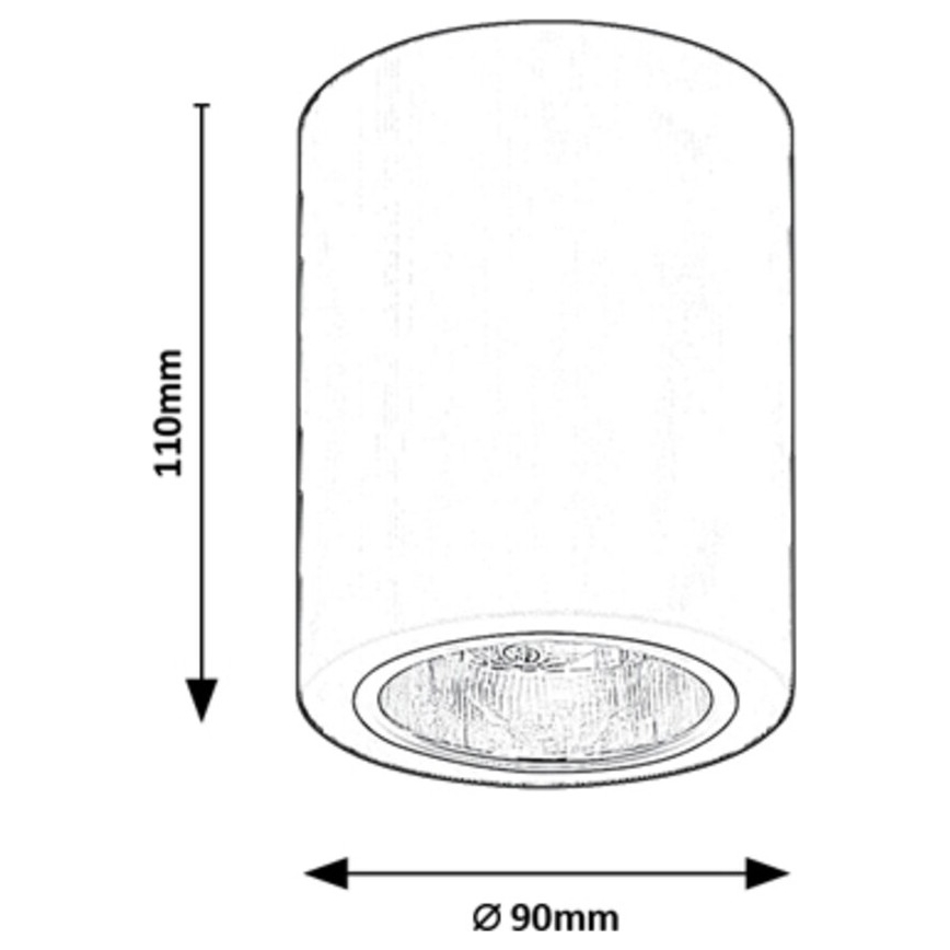 Rabalux - Taškinis šviestuvas 1xE27/25W/230V juodas