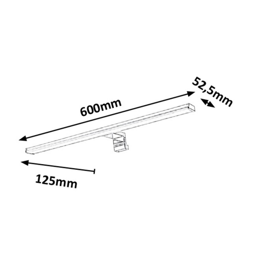 Rabalux - LED vonios veidrodžio šviestuvas LED/12W/230V 60cm IP44