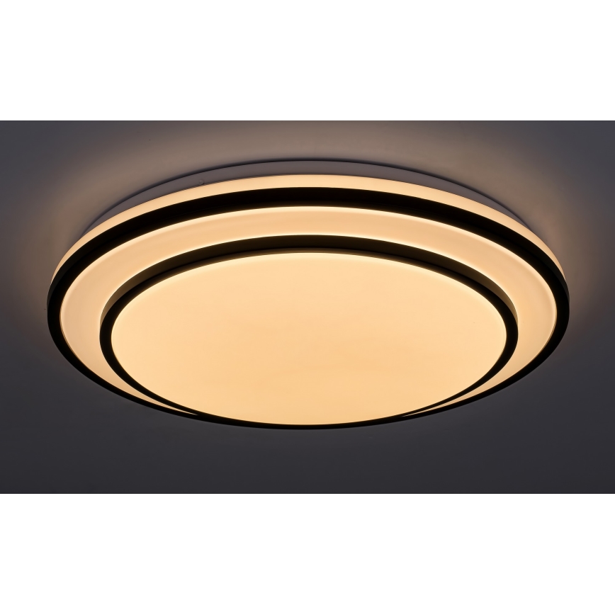 Rabalux - dimeriuojamas LED lubinis šviestuvas LED/40W/230V 3000-6500K juodas Ø 49 cm + nuotolinis valdymas