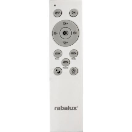 Rabalux - LED pritemdomas lubinis šviestuvas LED/40W/230V 3000-6500K sidabro spalvos Ø 49 cm + nuotolinis valdymas