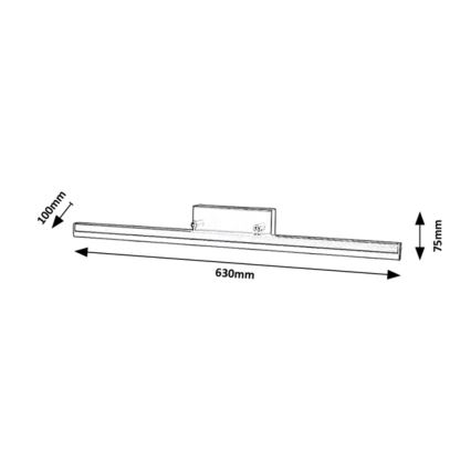 Rabalux - LED Vonios veidrodžio šviestuvas LED/18W/230V 63 cm IP44