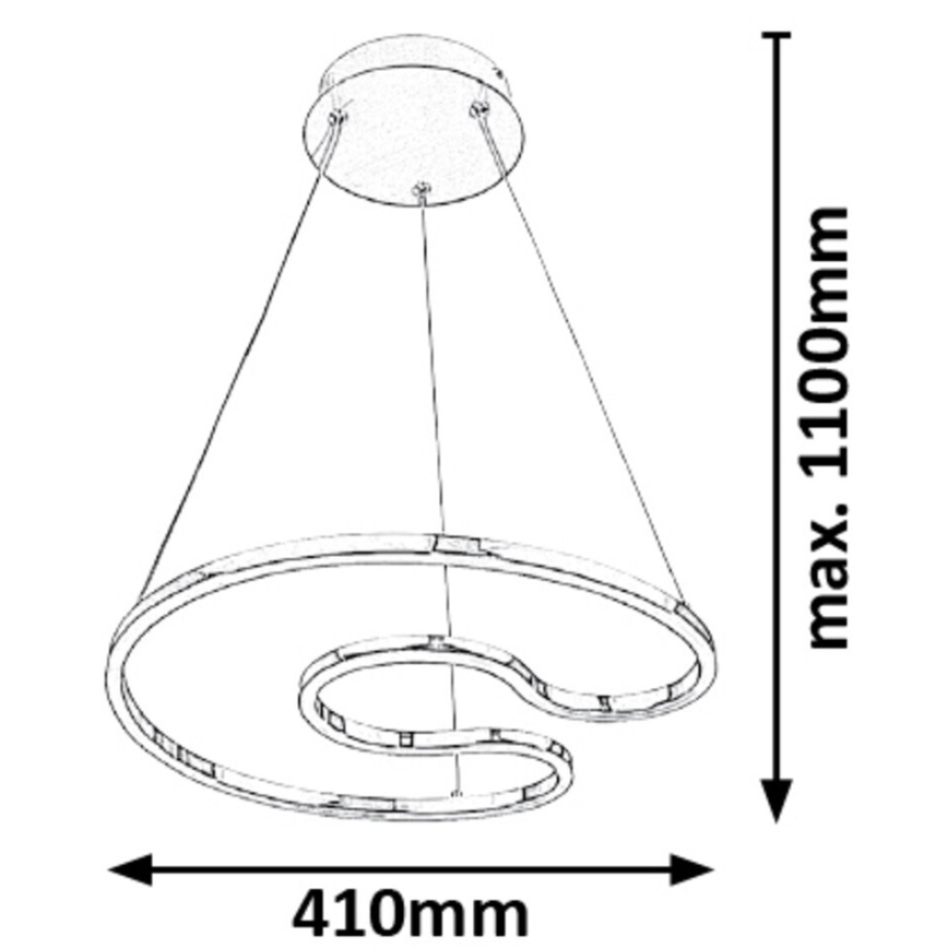 Rabalux - LED sietynas, kabinamas ant virvės LED/30W/230V