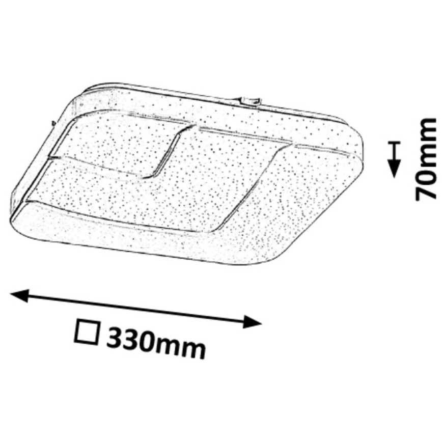 Rabalux - LED lubų šviestuvas LED / 18W / 230V