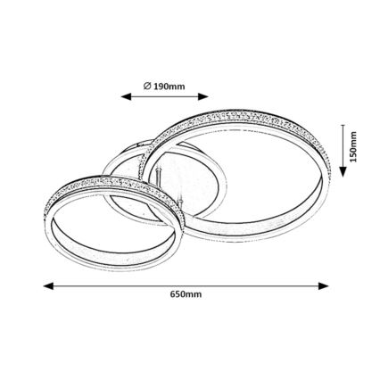 Rabalux - LED Pritvirtinamas sietynas LED/50W/230V