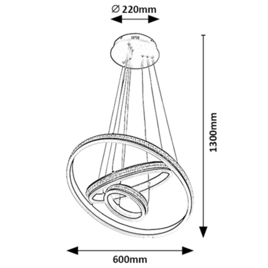 Rabalux - LED Pakabinamas sietynas LED/75W/230V