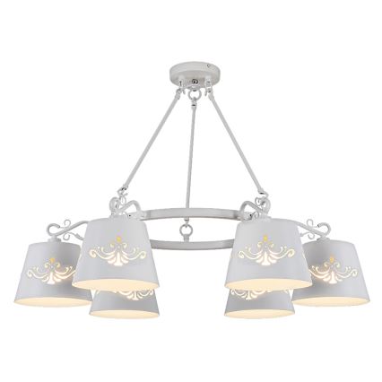 Rabalux - Tvirtinamas sietynas 6xE14/40W/230V balta