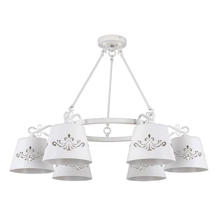 Rabalux - Tvirtinamas sietynas 6xE14/40W/230V balta