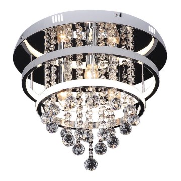 Rabalux 2237 - Kristalinis lubinis šviestuvas PALLAS LED/32W/230V + 3xE14/40W